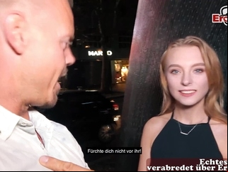 casting amateur german berlin agent pick up young 18yo petite college teen on street for EroCom Date fuck